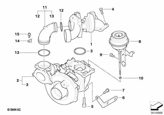 Unbeschuldigte für BMW E60, E61 (OEM 1165779487). Original BMW.