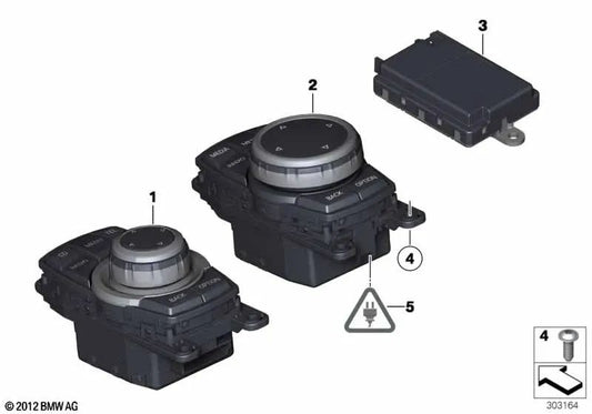 Contrôleur tactile pour la série BMW 6 F06N, F12N, F13N (OEM 65829490071). BMW d'origine
