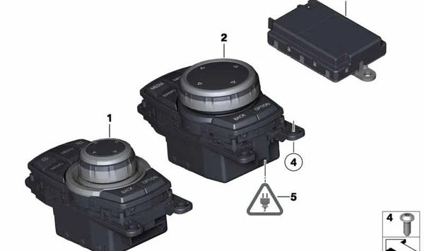 Mando controlador táctil OEM 65829350731 para BMW F06, F06N, F12, F12N, F13, F13N. Pieza original BMW.