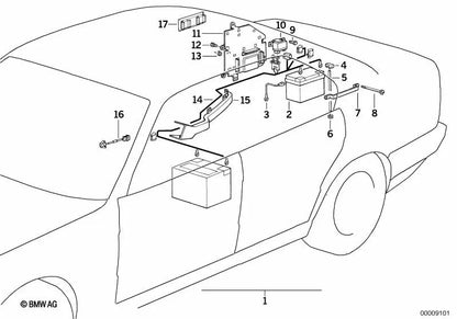 Guía tensa para BMW E34, E32 (OEM 61211459044). Original BMW