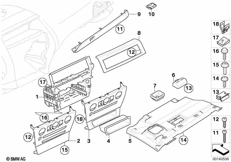 Functional Dashboard Holder for BMW 6 Series E63, E63N, E64, E64N (OEM 51459137663). Original BMW