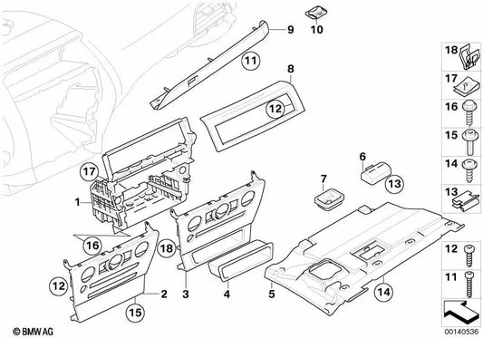 Functional Dashboard Holder for BMW 6 Series E63, E63N, E64, E64N (OEM 51459137663). Original BMW