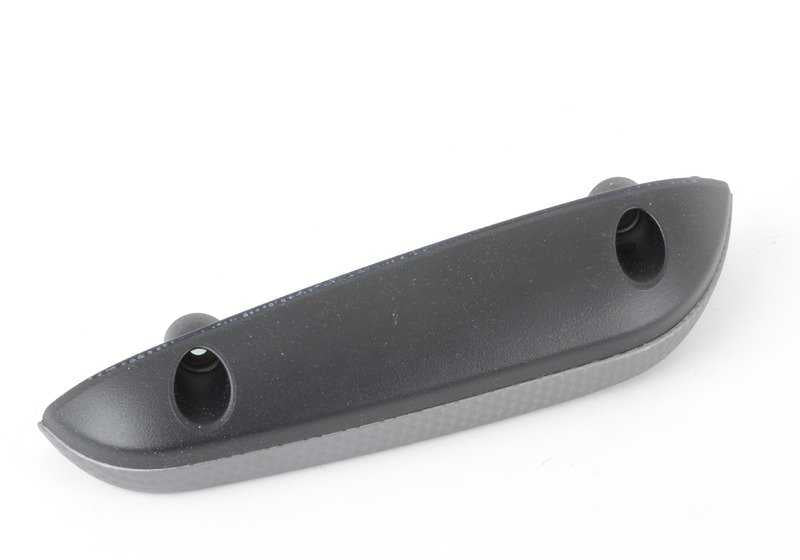 Reposabrazos de aluminio trasero derecho OEM 51437896100 para BMW E46. Original BMW.