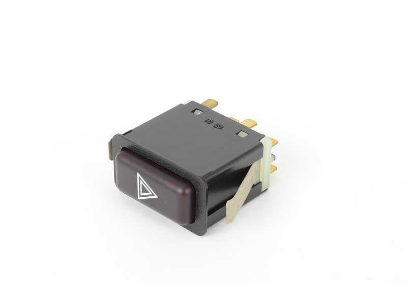 Interruptor de luces de emergencia OEM 61311366453 para BMW E24 (628CSi, 633CSi) y BMW E23 (733i). Original BMW.