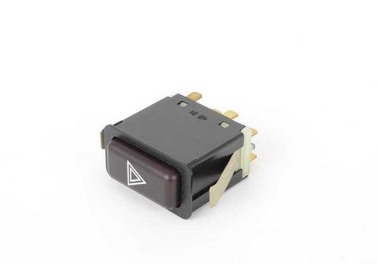 Interruptor de luces de emergencia OEM 61311366453 para BMW E24 (628CSi, 633CSi) y BMW E23 (733i). Original BMW.