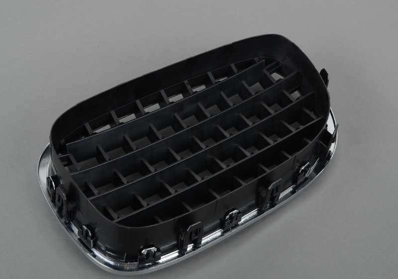 Rejilla decorativa delantera derecha OEM 51137203198 para BMW F01, F02, F04. Original BMW.