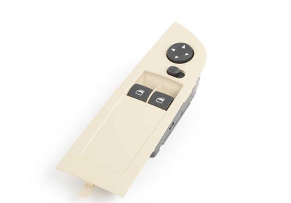 Interruptor elevalunas eléctrico lado conductor beige OEM 61319217349 para BMW E92 316i, 318i, 320d (incl. xDrive). Compatible con modelos fabricados entre 2007 y 2013. Recambio original BMW.