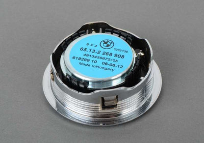 Altavoz de medios cromado OEM 65132268908 para BMW E36. Original BMW.