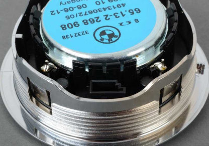 Altavoz de medios cromado OEM 65132268908 para BMW E36. Original BMW.