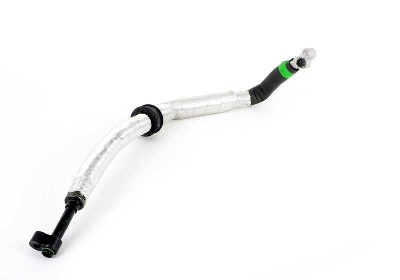 Tubo de succión del evaporador al compresor A/C OEM 64538391728 para BMW E36 318is (M42/M44) y 318ti (M42). Compatible con versiones manuales y automáticas. Original BMW.