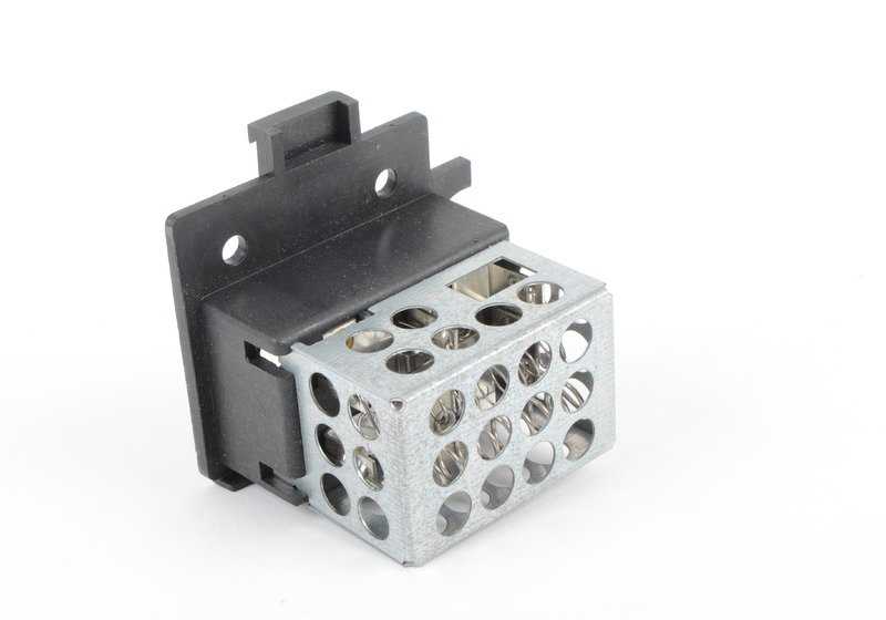 Resistencia del ventilador OEM 64511373277 para BMW E28 y E24. Compatible con el sistema de climatización. Recambio original BMW.