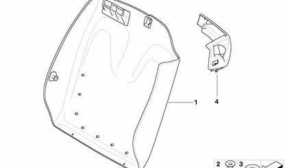 Tapa de desbloqueo izquierda OEM 52109129275 para BMW E93. Original BMW.