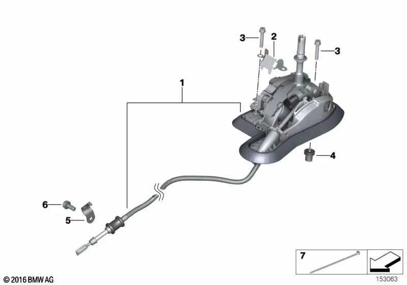 Fixing clamp for BMW E90, E90N, E91, E91N, E92, E92N 3 Series, E60, E61 5 Series, E84 X1, E83, E83N X3 (OEM 24507566720). Original BMW