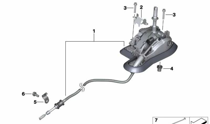 Steptronic Change für BMW E90, E91, E91N, E92N, E93, E93N (OEM 25167548037). Original BMW.