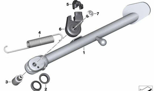 Caperuza de protección negro OEM 61138553649 para BMW Motorrad R nineT K21. Original BMW Motorrad.