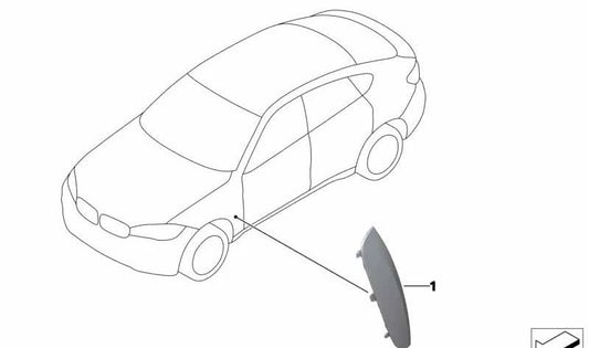 Toma de aire lateral derecha OEM 51767361418 para BMW X6 F16 xDrive28i, xDrive30d, xDrive35i, xDrive40d, xDrive50i. Compatible con modelos 2014-2019. Pieza original BMW.