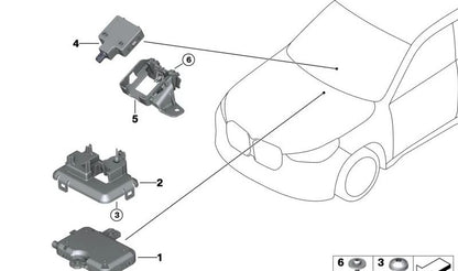Tornillo de cabeza plana ISA M6x16 OEM 07149165429 para BMW {F22, F23, F44, F45, F46, F87, E93, F30, F31, F34, F80, F33, F36, F82, F83, G60, G68, G90, E84, F48, F49, U11, U12, F39, U10, F95, G05, G18, G06, G07, G29, MG09} y MINI {F54, F55, F56, F57,
