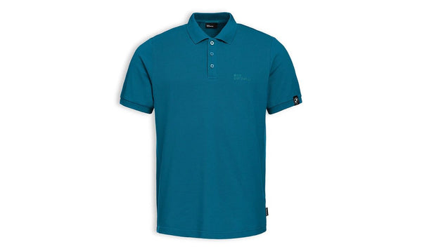 Polo azul talla S OEM 76615B3E4D6 para hombre, válido para BMW Motorrad. Original BMW Motorrad.