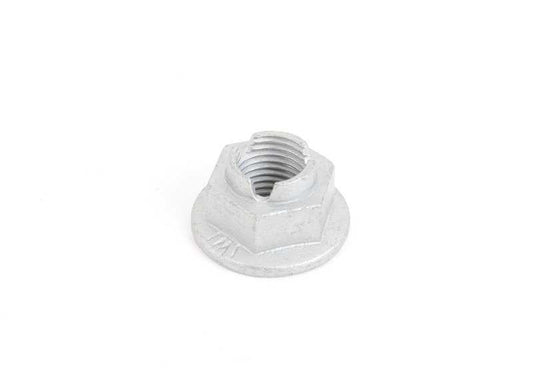 Tuerca hexagonal brida OEM 31106890194 para BMW {E81, E82, E87, E88, F87, E90, E91, E92, E93, F80, F82, F83, G26, E60, E61, F07, F10, F11, F18, F90, G30, G31, G38, G68, G90, E63, E64, F06, F12, F13, F01, F02, F04, G11, G12, G70, F91, F92, F93, G14, G