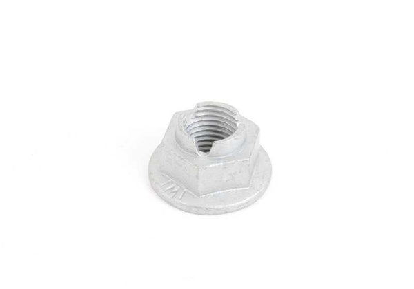 Tuerca hexagonal brida OEM 31106890194 para BMW {E81, E82, E87, E88, F87, E90, E91, E92, E93, F80, F82, F83, G26, E60, E61, F07, F10, F11, F18, F90, G30, G31, G38, G68, G90, E63, E64, F06, F12, F13, F01, F02, F04, G11, G12, G70, F91, F92, F93, G14, G