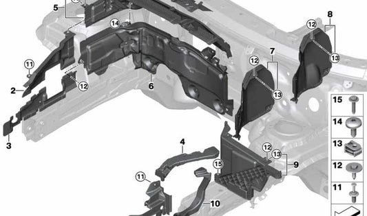 Pieza superior del salpicadero OEM 51717290802 para MINI F56, F55, Cabrio F57. Original MINI.