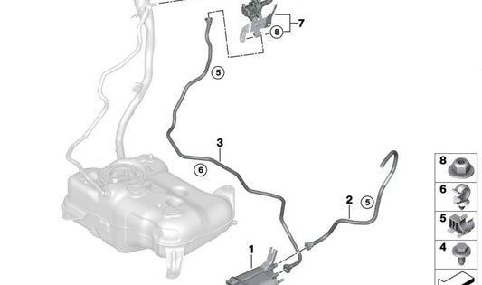 Soporte de fijación de conductos OEM 07147308194 para BMW F20, F21, F22, F23, F30, F31, F32, F33, F34, F36, F39, F44, F45, F46, F48, F55, F56, F54, F60, F70, F74, F78, F80, F82, F83, F87, G05, G06, G07, G11, G12, G18, G30, G31, G32, U06, U10, U11, U
