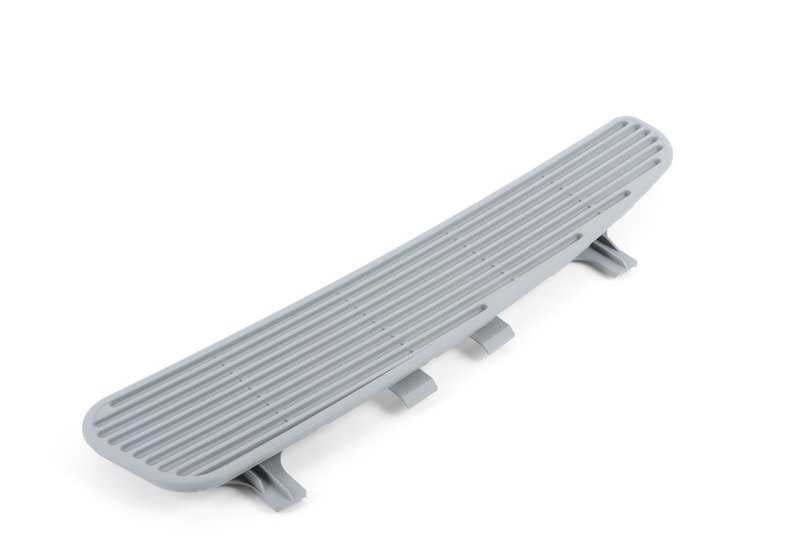 Rejilla de ventilación derecha para bandeja de maletero OEM 51468204322 para BMW E39 520d, 520i {todos los modelos compatibles}. Color gris. Original BMW.