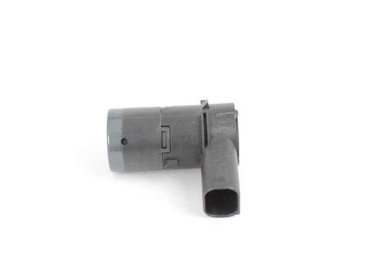 Sensor de aparcamiento ultrasónico gris titanio OEM 66206989099 para BMW E39, E60, E61, E63, E64, E85, E86. Compatible con sistema PDC. Original BMW.
