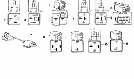 Windshield Wiper Intermittence Control Device for BMW E30, E34 (OEM 61351385901). Original BMW