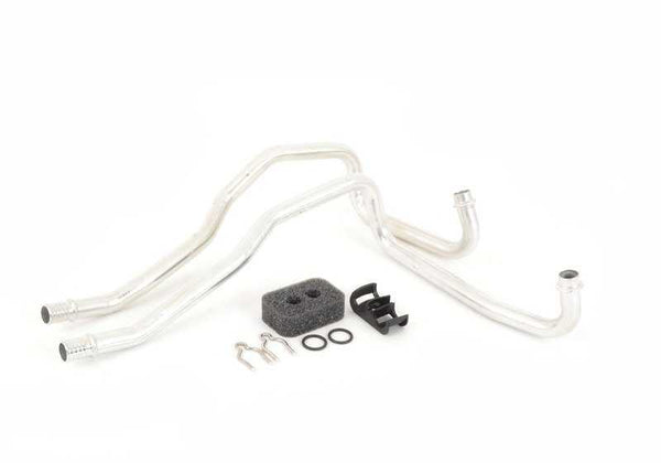 Doble tubo de aluminio OEM 64118372784 para BMW Serie 3 E46. Original BMW.