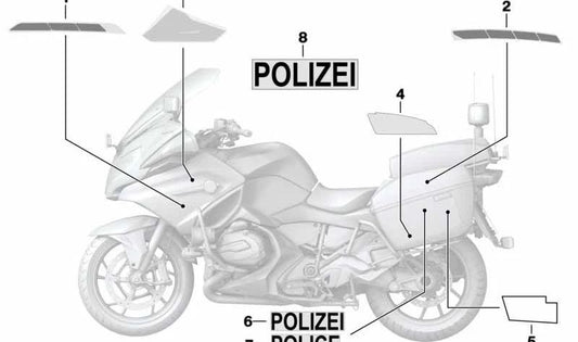 Strange Low Radio Radio OEM 51148554272 pour la moto BMW F750GS, F850GS, R1200RT, R1250RT ... et plus. BMW original Motorrad.