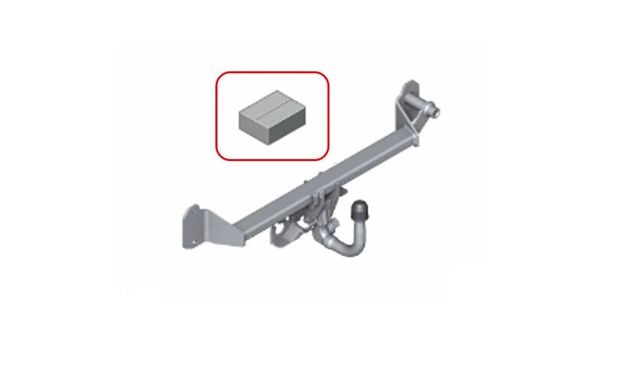 Kit elettrico OEM 71602458027 per rimorchio rimovibile BMW X3 G01, G01N. Compatibile solo con il cablaggio aggiuntivo e componenti specifici. BMW originale.