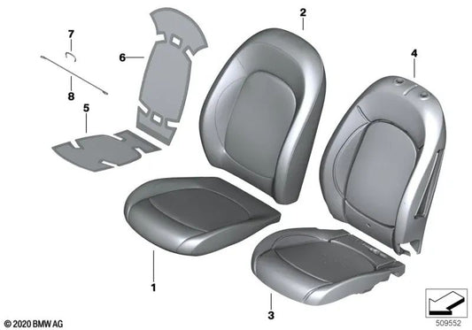 Seat Foam Insert for MINI F55, F56, F57, F60 (OEM 52107310661). Original BMW.