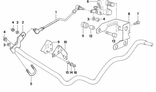 Palanca de nivelación OEM 37121134165 para BMW E34 y E32. Original BMW.