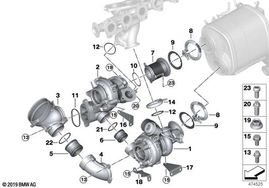 Board pour BMW G30, G31, G11, G12, G05, G06, G07 (OEM 11658579327). BMW d'origine.