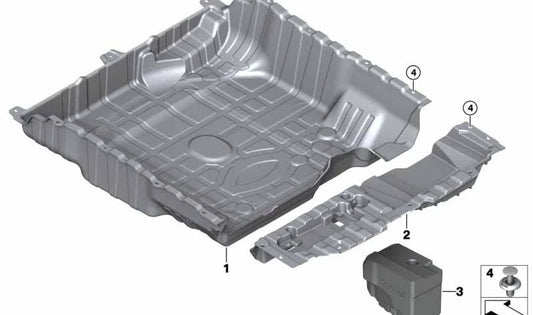 OEM 51479475455 Boot Liner Protector Mat for BMW X6 (G06), X6 M (F96). Original BMW.