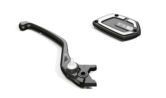 Palanca de freno de mano ajustable Shadow OEM 32725A8DD12 para motos BMW R nineT (KR1, KR3). Original BMW Motorrad.