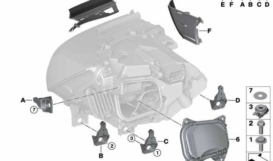 Juego de juntas lado izquierdo OEM 63117396333 para BMW i3 (I01) 60Ah, 94Ah y 120Ah, incluidos modelos Rex. Original BMW.