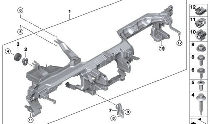 Clip de cierre OEM 07149321590 para BMW F40, F44, G20, G21, F90, G30, G31, G32, G11, G12, F91, F92, F93, G14, G15, G16, G05, G06, G07, G29. Original BMW.