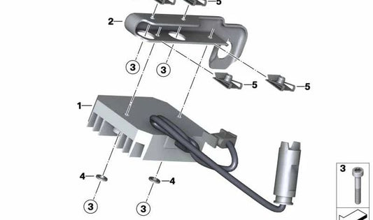 Soporte para regulador de generador OEM 61317690871 para motos BMW F800GT, F800S, F800ST, F800R. Original BMW Motorrad.