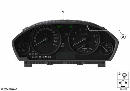 Cuadro de instrumentos OEM 62105A03A10 para BMW Serie 3 F30, F31, F34 y Serie 4 F32, F33, F36... y más. Original BMW.