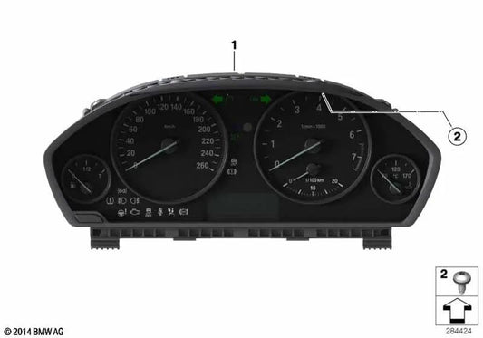 Combinação de instrumentos para BMW 3 F30 Series, F31, F34 Série 4 F32, F33, F36 (OEM 62105A03A10). BMW original.