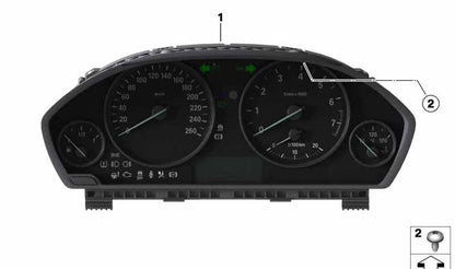 Cuadro de instrumentos OEM 62105A03A10 para BMW Serie 3 F30, F31, F34 y Serie 4 F32, F33, F36... y más. Original BMW.