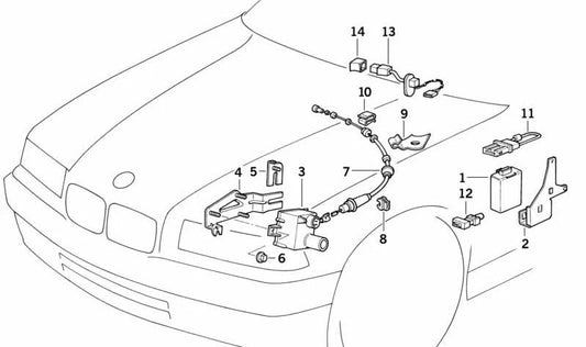 Fonctionnement de la vitesse de vitesse OEM 65718375498 pour BMW E36, Z3. BMW d'origine.