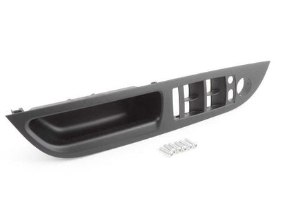 Manilla interior puerta izquierda negra OEM 51416983703 para BMW E60, E60N, E61, E61N. Repuesto original BMW.