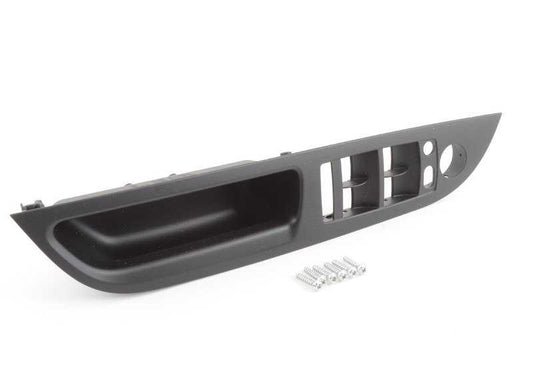Manilla interior puerta izquierda negra OEM 51416983703 para BMW E60, E60N, E61, E61N. Repuesto original BMW.
