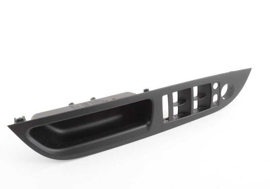 Manilla interior puerta izquierda negra OEM 51416983703 para BMW E60, E60N, E61, E61N. Repuesto original BMW.