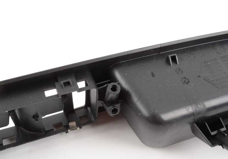 Manilla interior puerta izquierda negra OEM 51416983703 para BMW E60, E60N, E61, E61N. Repuesto original BMW.