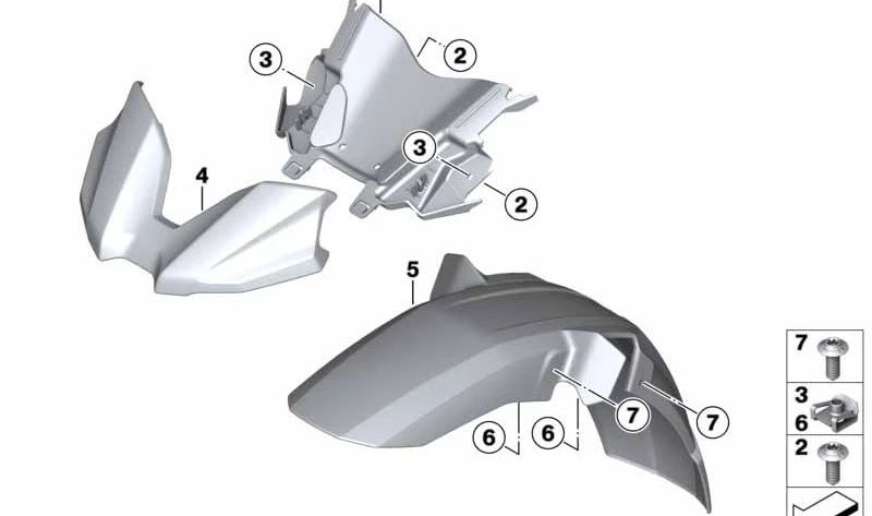 Tapacubos delantero OEM 46618564624 para motos BMW F750GS, F800GS. Original BMW Motorrad.