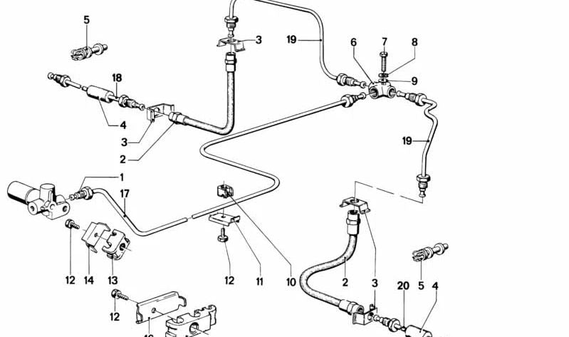 Manguito de goma OEM 34324050540 para BMW E21, E12, E24, E23, 1502, 2002, 1600, 1802, 2002ti, 2002tii, 2500, 2800, 525, 528, 520, 630CSi, 633CSi, 728, 732i. Original BMW.